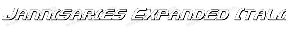 Jannisaries Expanded Italic字体转换